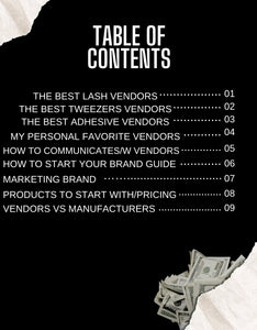 Lash Vendor List